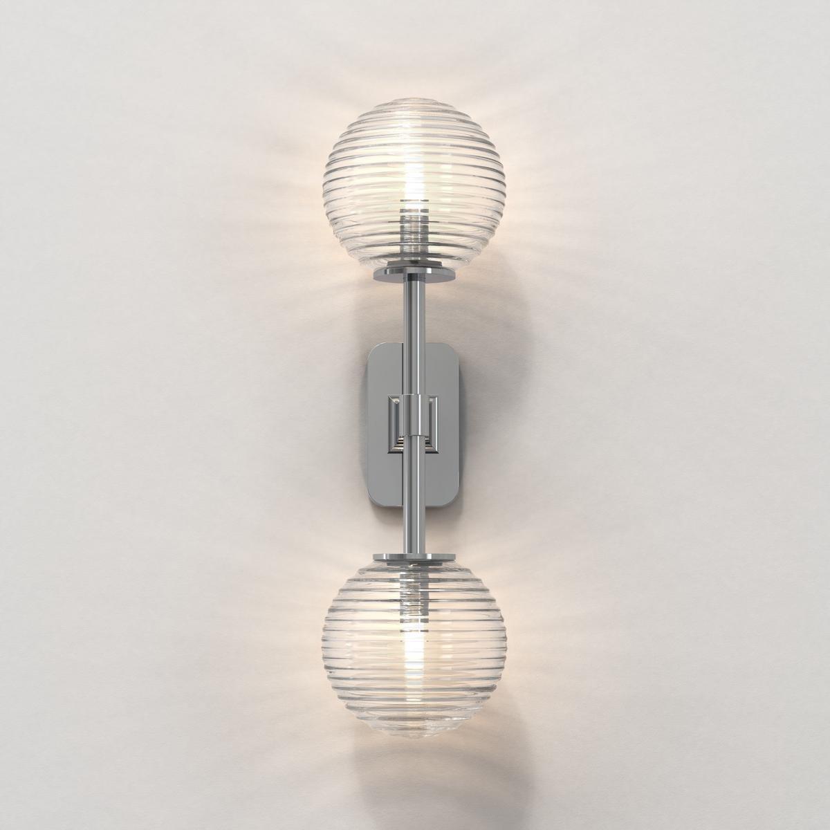 LED zinc wall lamp for bathroom | Tacoma Twin by Astro lighting