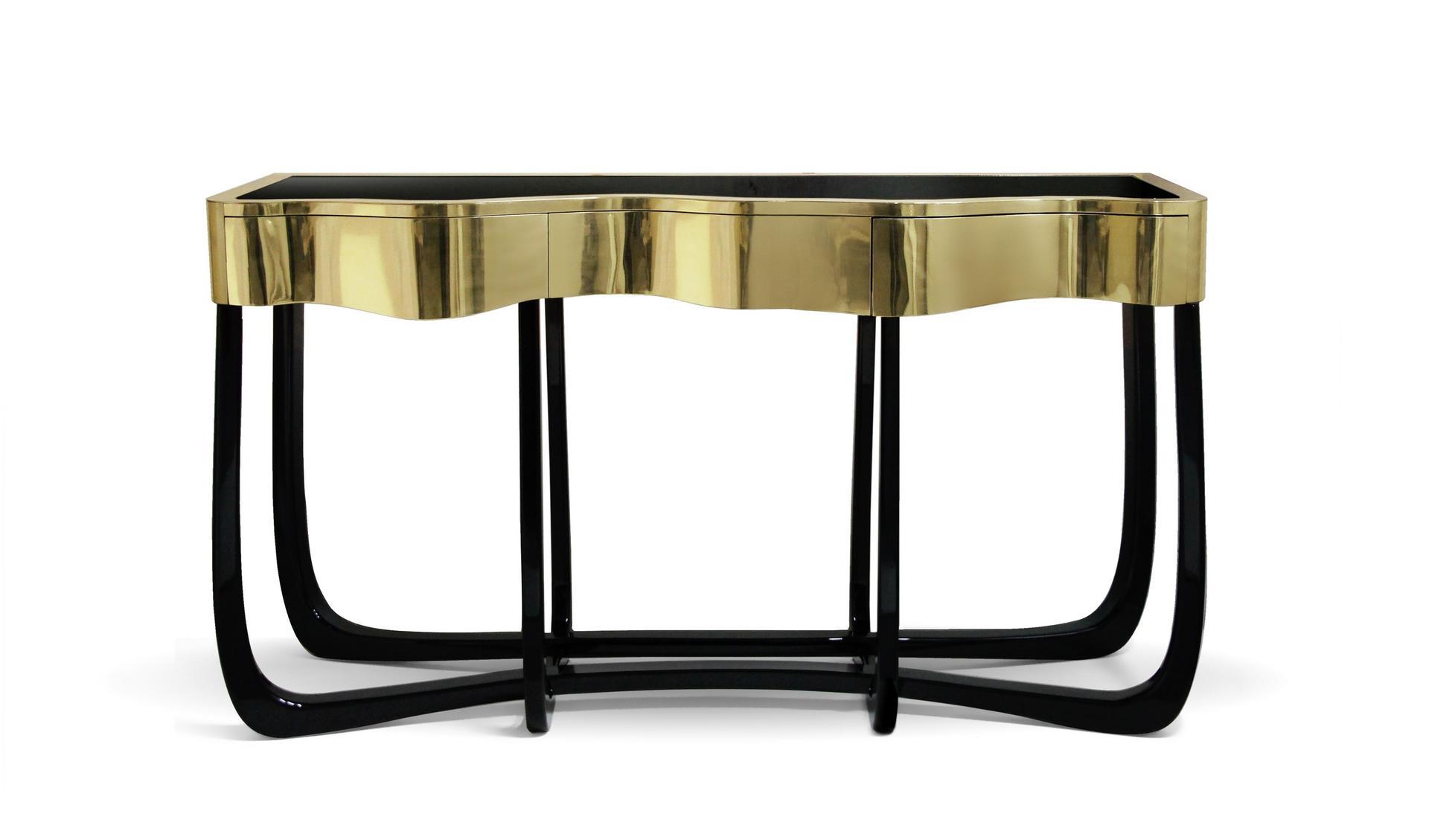 Mahogany console table with drawers | Sinuous by Boca Do Lobo