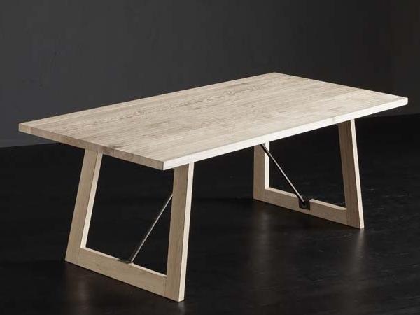 Rectangular oak dining table | Parigi + Flat / Tiranti by Altacorte