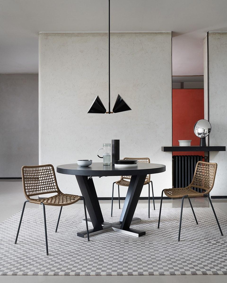 Extending round table | Aura by Potocco