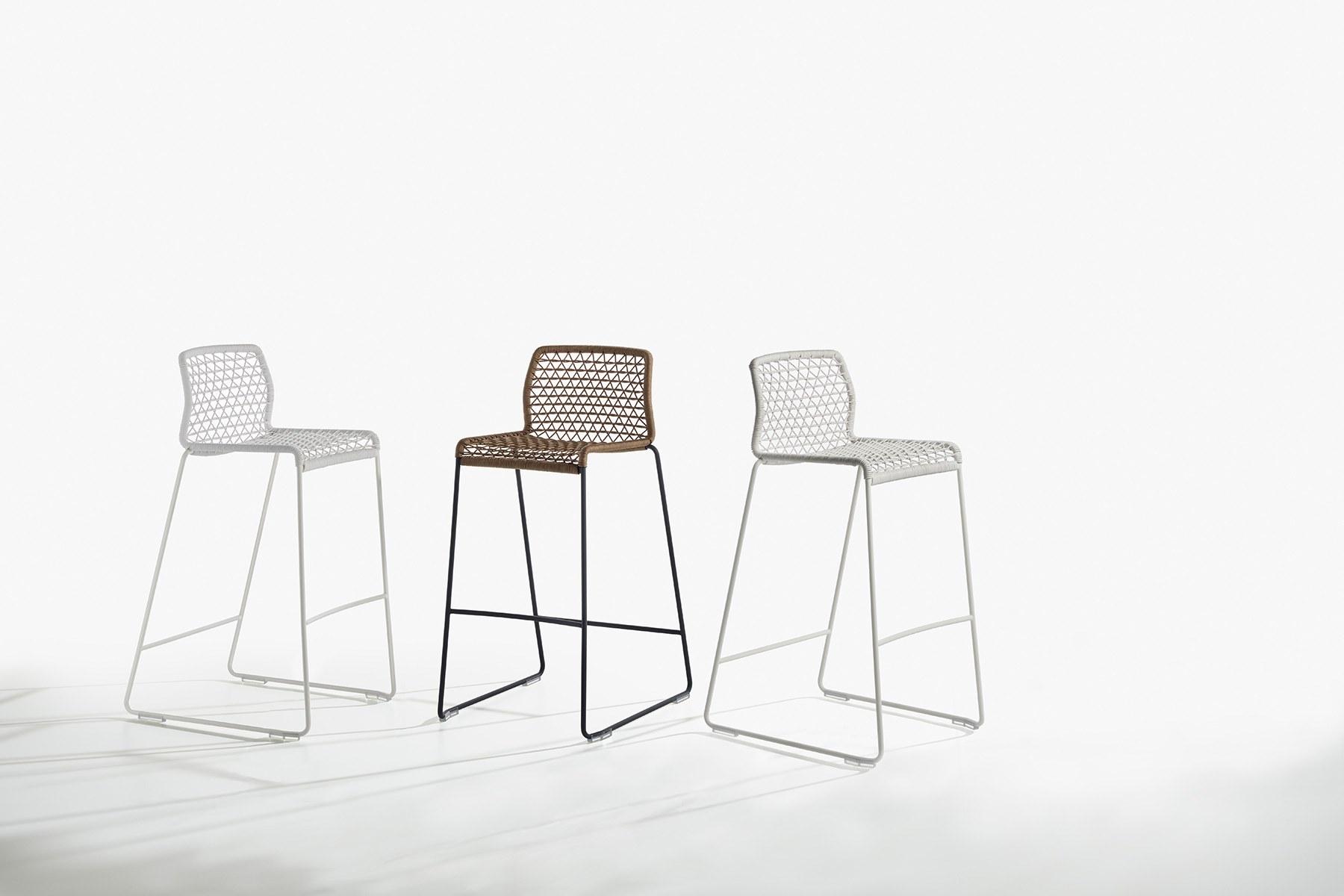 High stool with footrest | Vela by Potocco