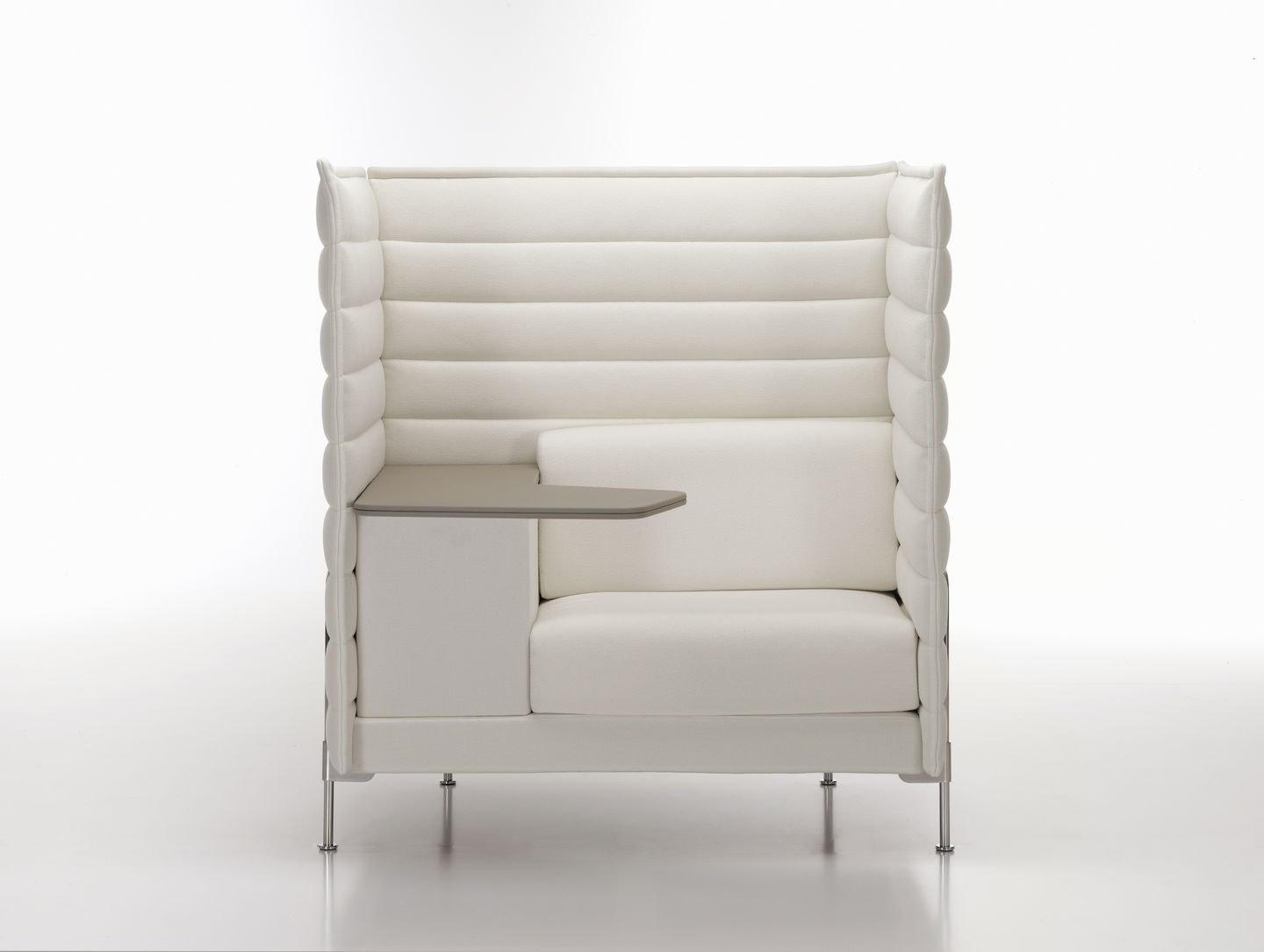 High-back fabric small sofa | Alcove Highback Work by Vitra