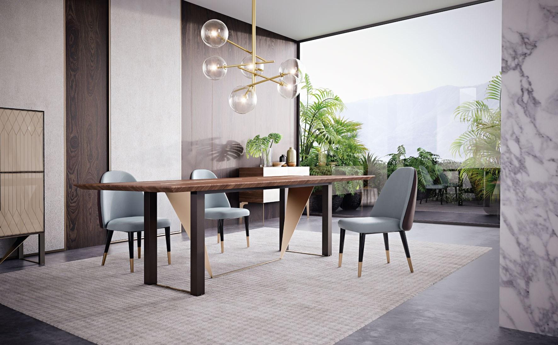 Rectangular wooden dining table | Prisma by Capital Collection