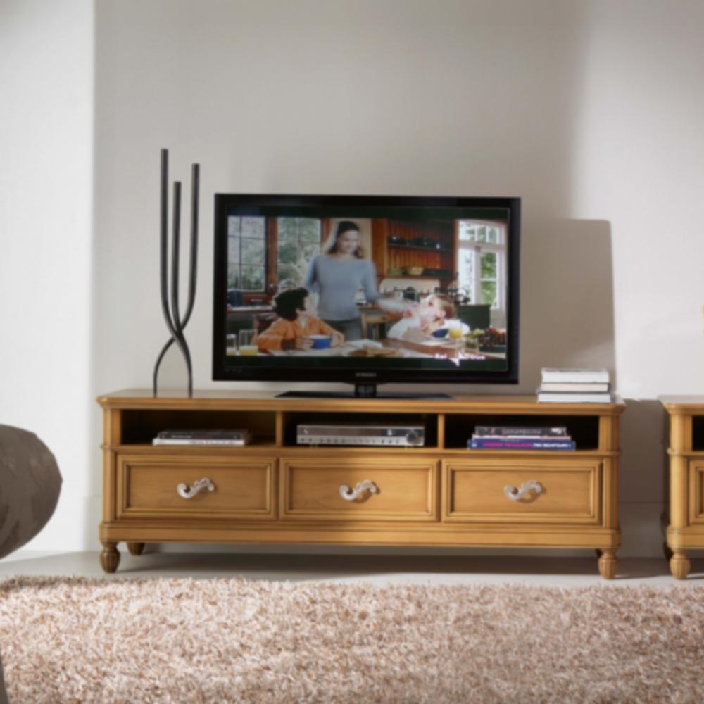 Modular wood tv furniture with doors | Como by Cavio