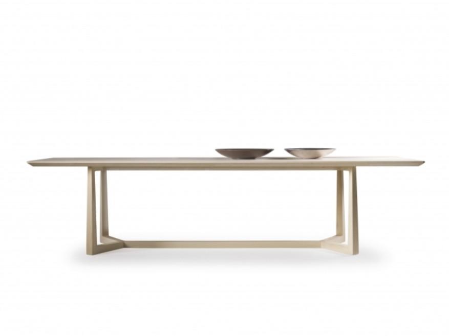 Rectangular solid wood table | Jiff by Flexform