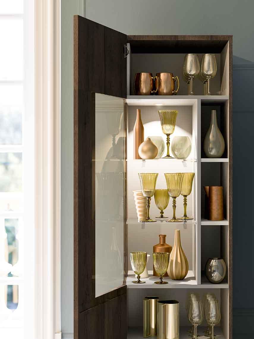 Modular lacquered sideboard with doors | Metropolis by ALF Dafre