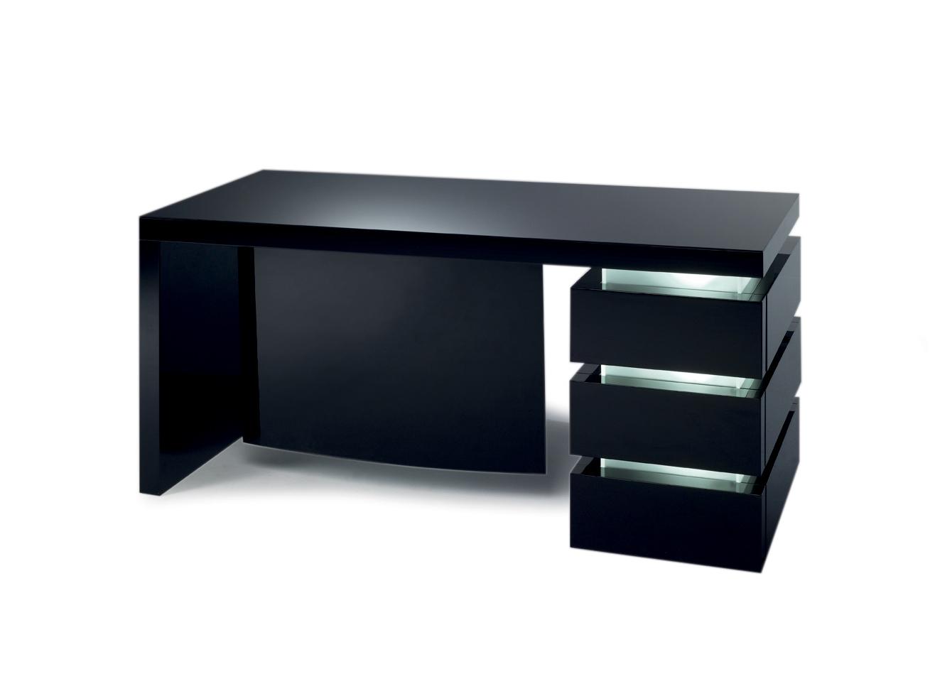 Wooden office desk with drawers | Luce by Reflex