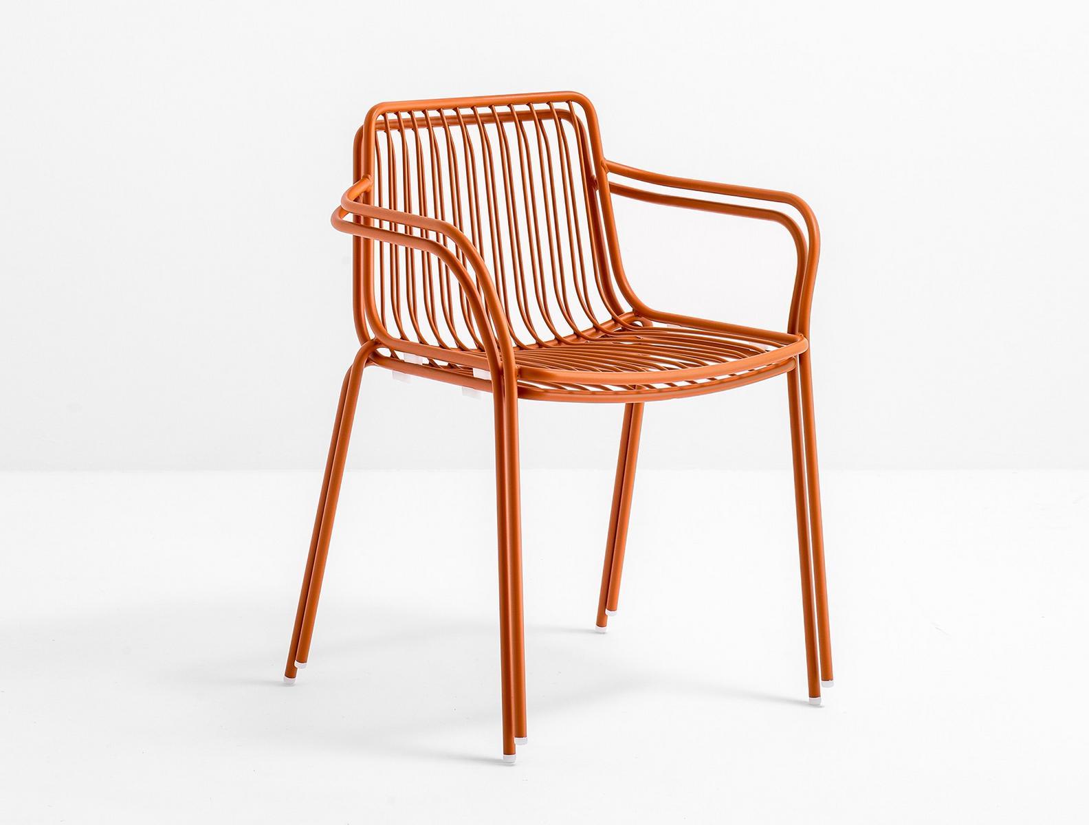 Metal chair with armrests | Nolita 3655 by Pedrali