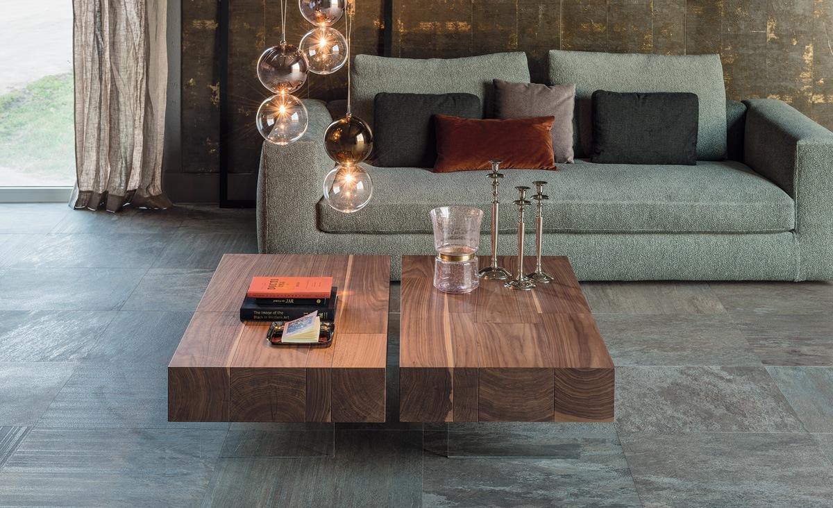 Rectangular wood coffee table | Lingotto by Cattelan Italia
