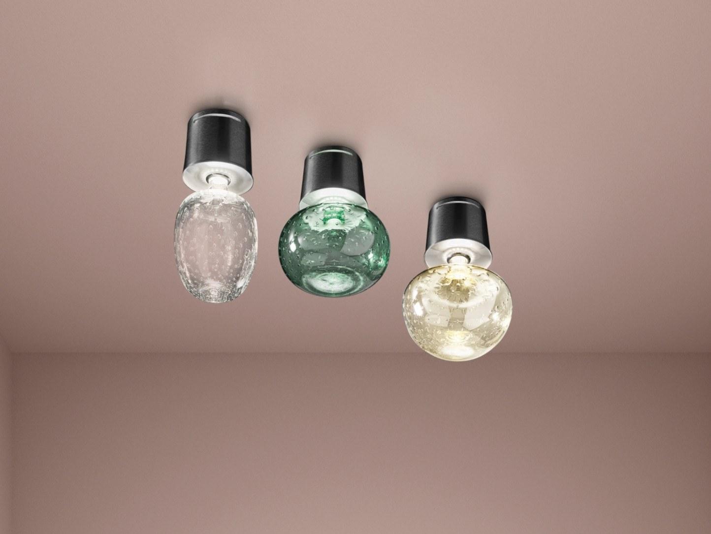 Blown glass ceiling lamp | Aphros by Sylcom