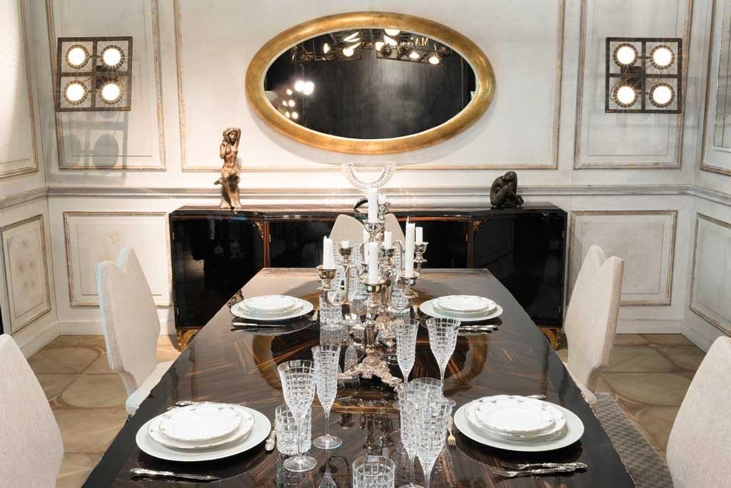 Oval framed wooden mirror | Gioconda by Mantellassi 1926