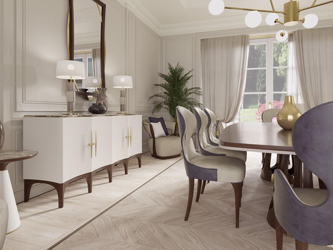 Rectangular cherry wood table | Pr.391 by Stella del Mobile