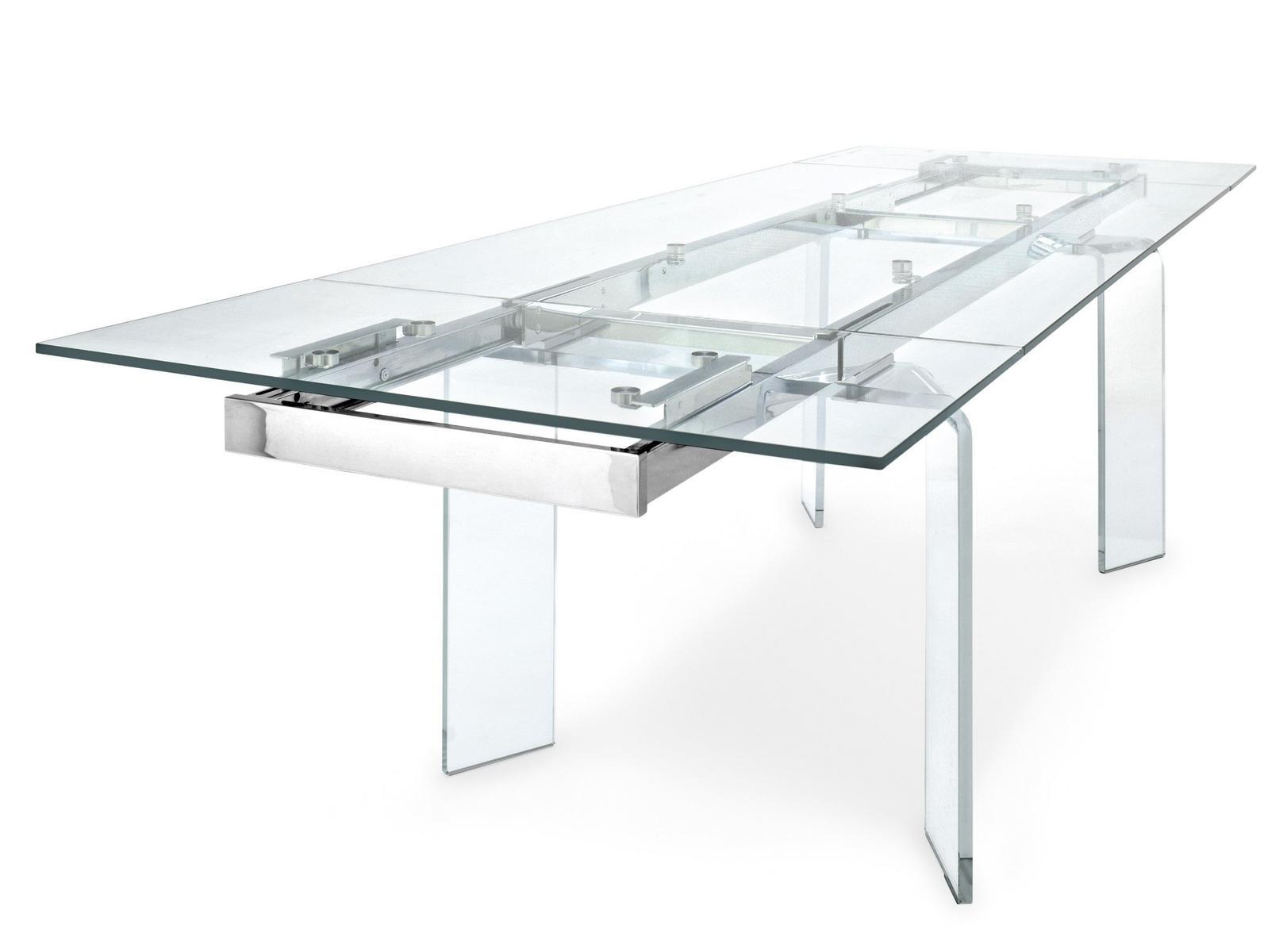 Extending tempered glass table | Tower by Calligaris