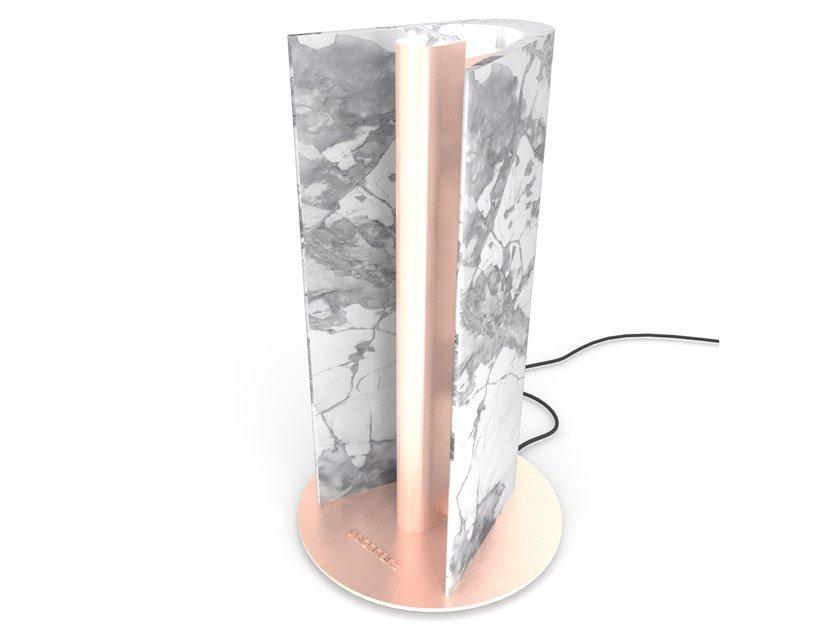 Marble table lamp | Wave by Visionnair