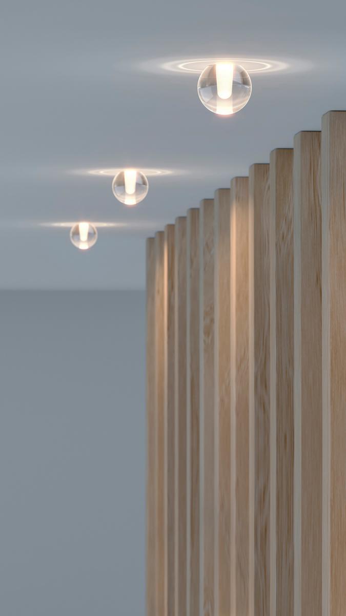 LED semi-inset glass spotlight | Alaska Trimless by Arkoslight