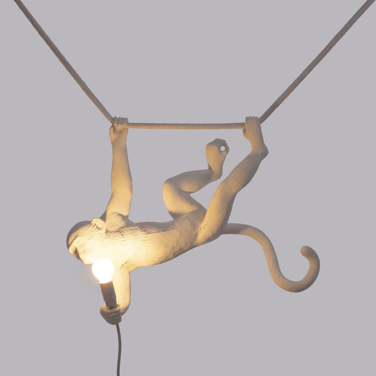 LED resin pendant lamp | The Monkey Lamp Swing by Seletti