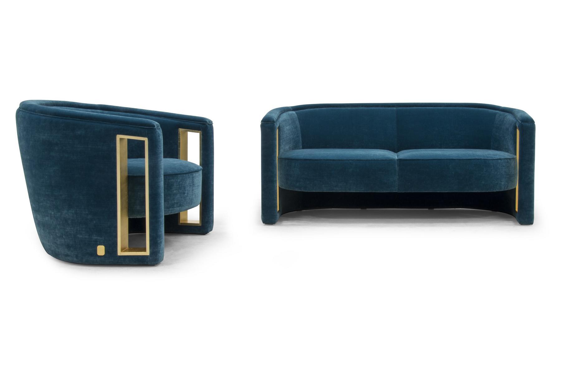 Upholstered velvet armchair with armrests | Rachele by Formitalia