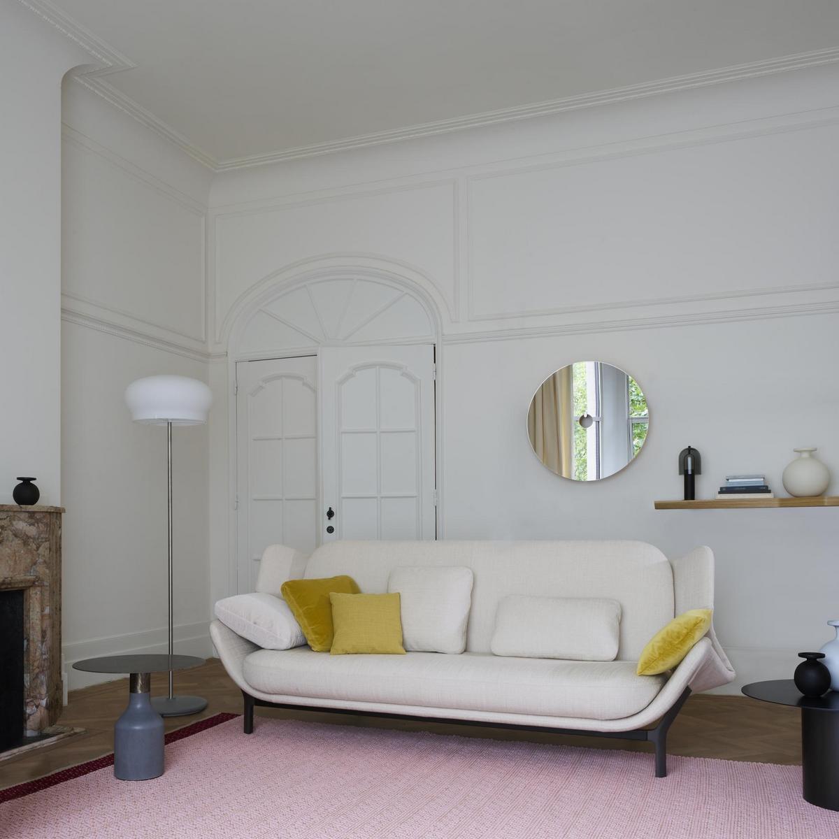 3 seater fabric sofa bed with removable cover | Clam by Ligne Roset