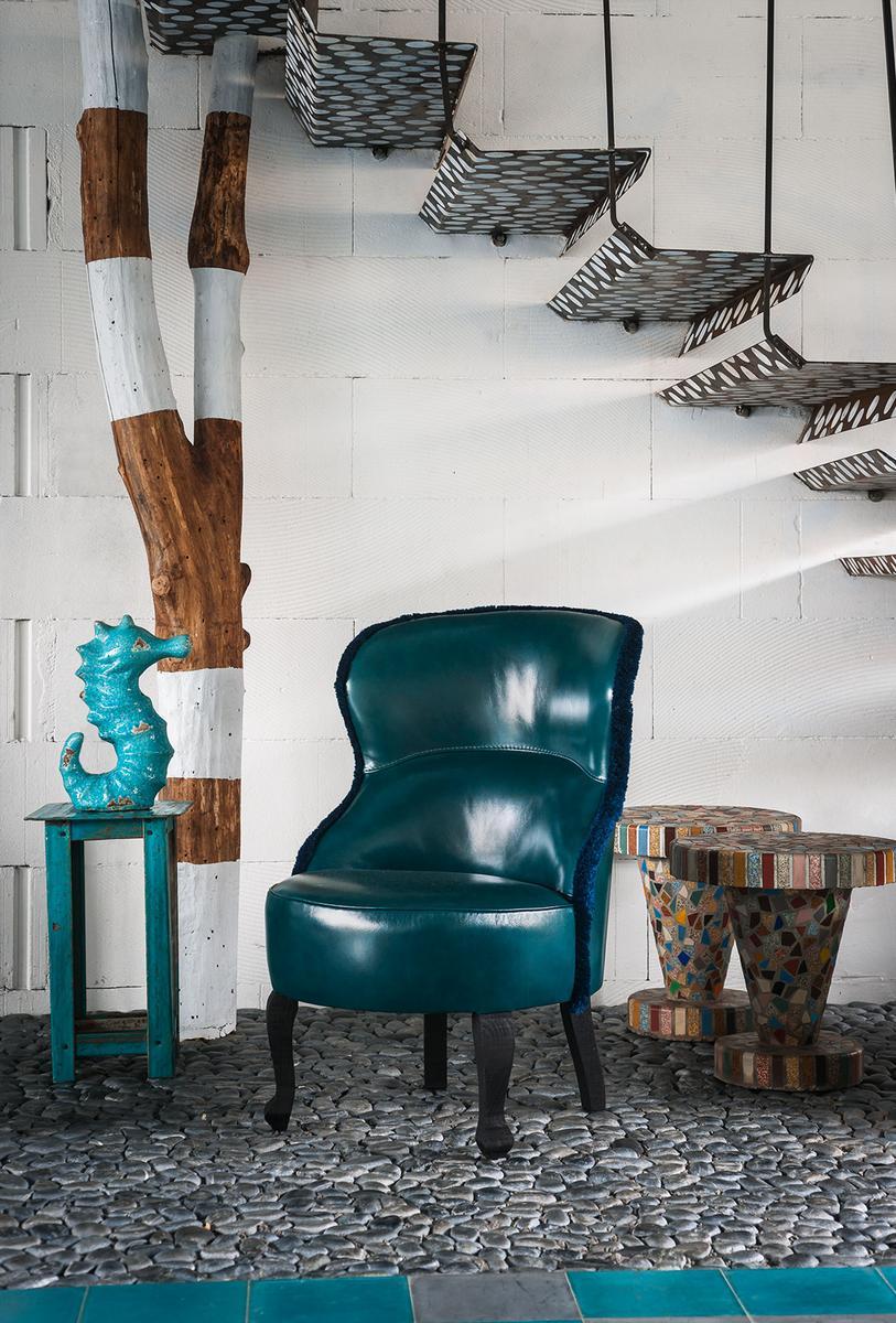 Leather armchair | Sellerina by Baxter