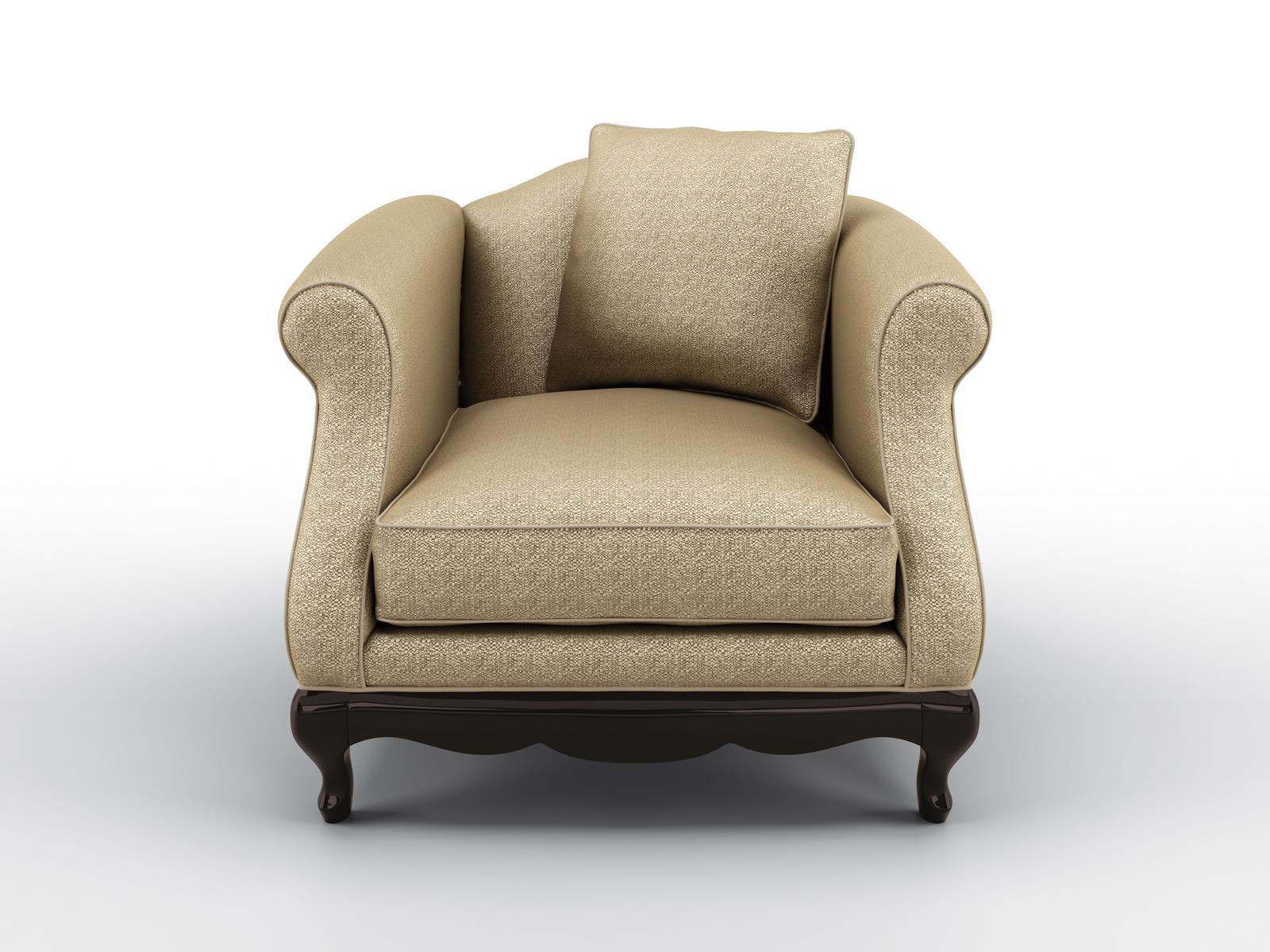 Fabric armchair with armrests | Fly by Bruno Zampa