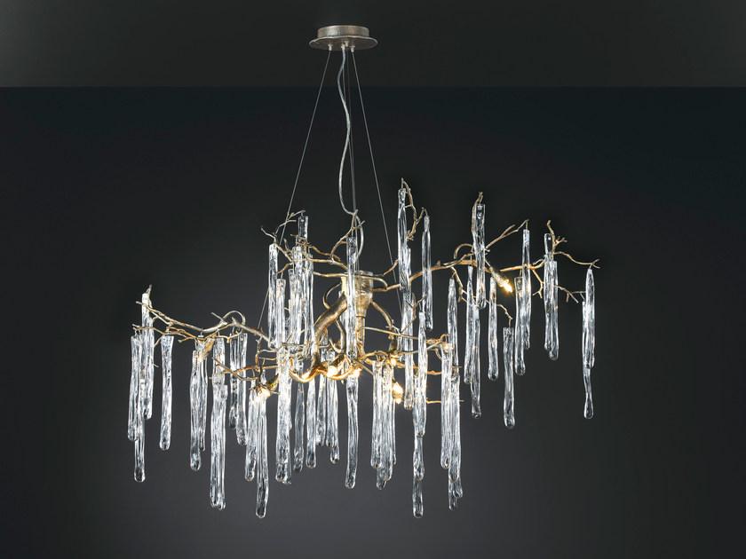 Handmade bronze pendant lamp | Glamour Ct3264/12 by Serip