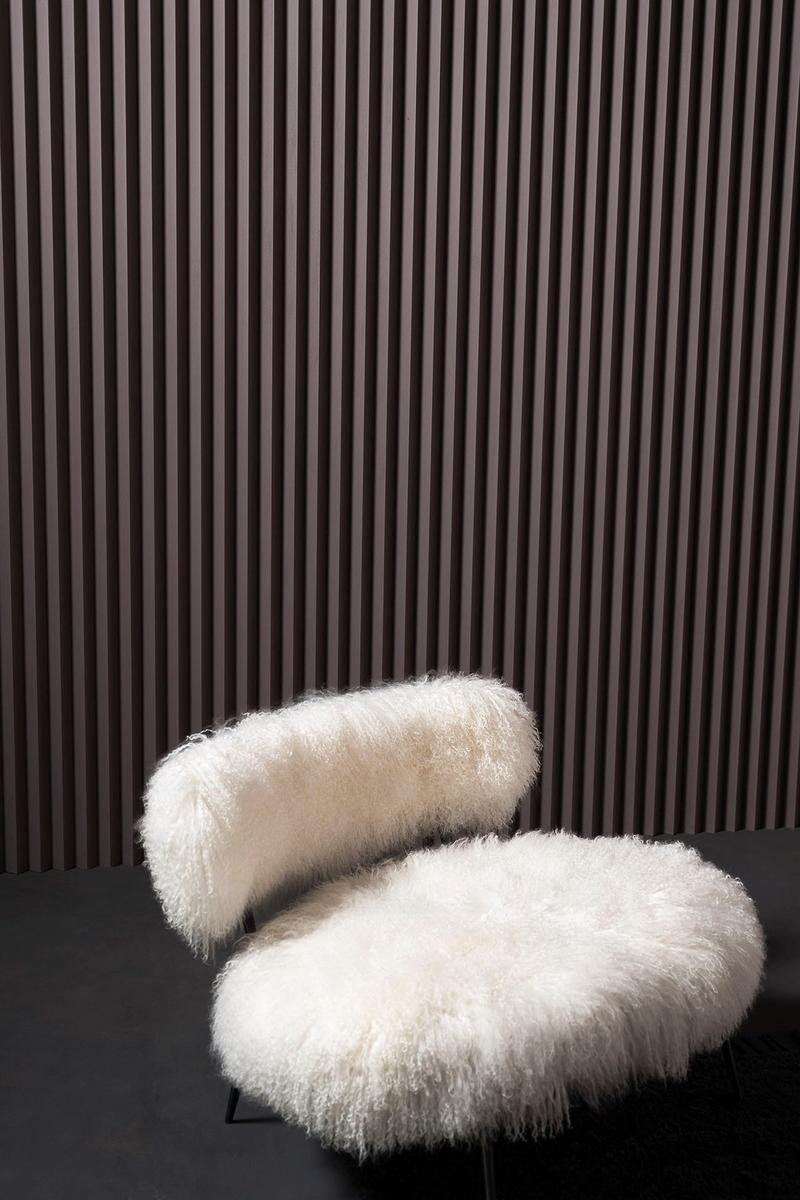 Upholstered fur armchair | Nepal Mama by Baxter