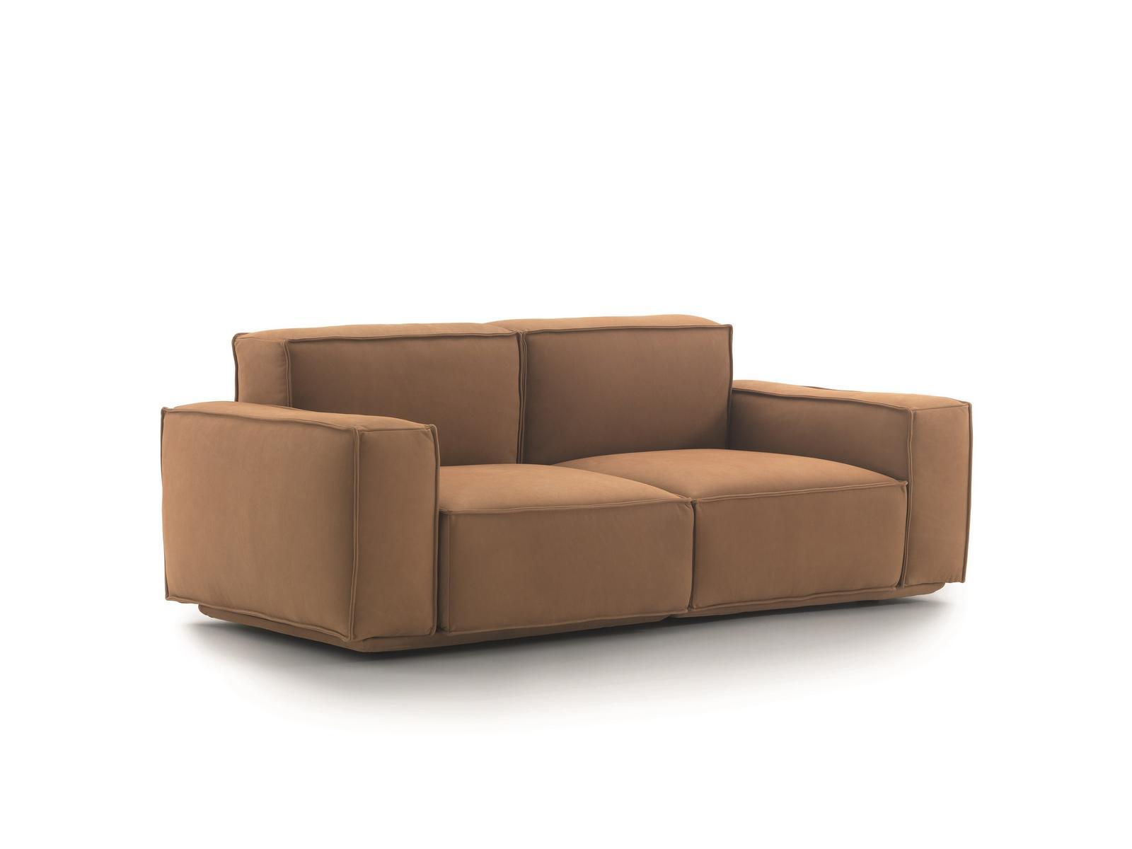 Upholstered 3 seater leather sofa | Marechiaro by Arflex