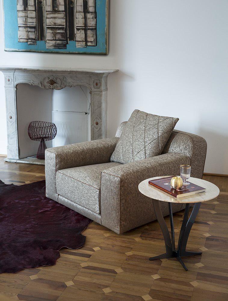 Corner velvet sofa | Gary by Alberta Salotti