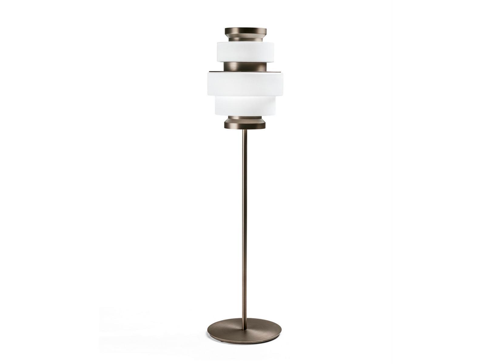 Titanium floor lamp | Képi by Arketipo