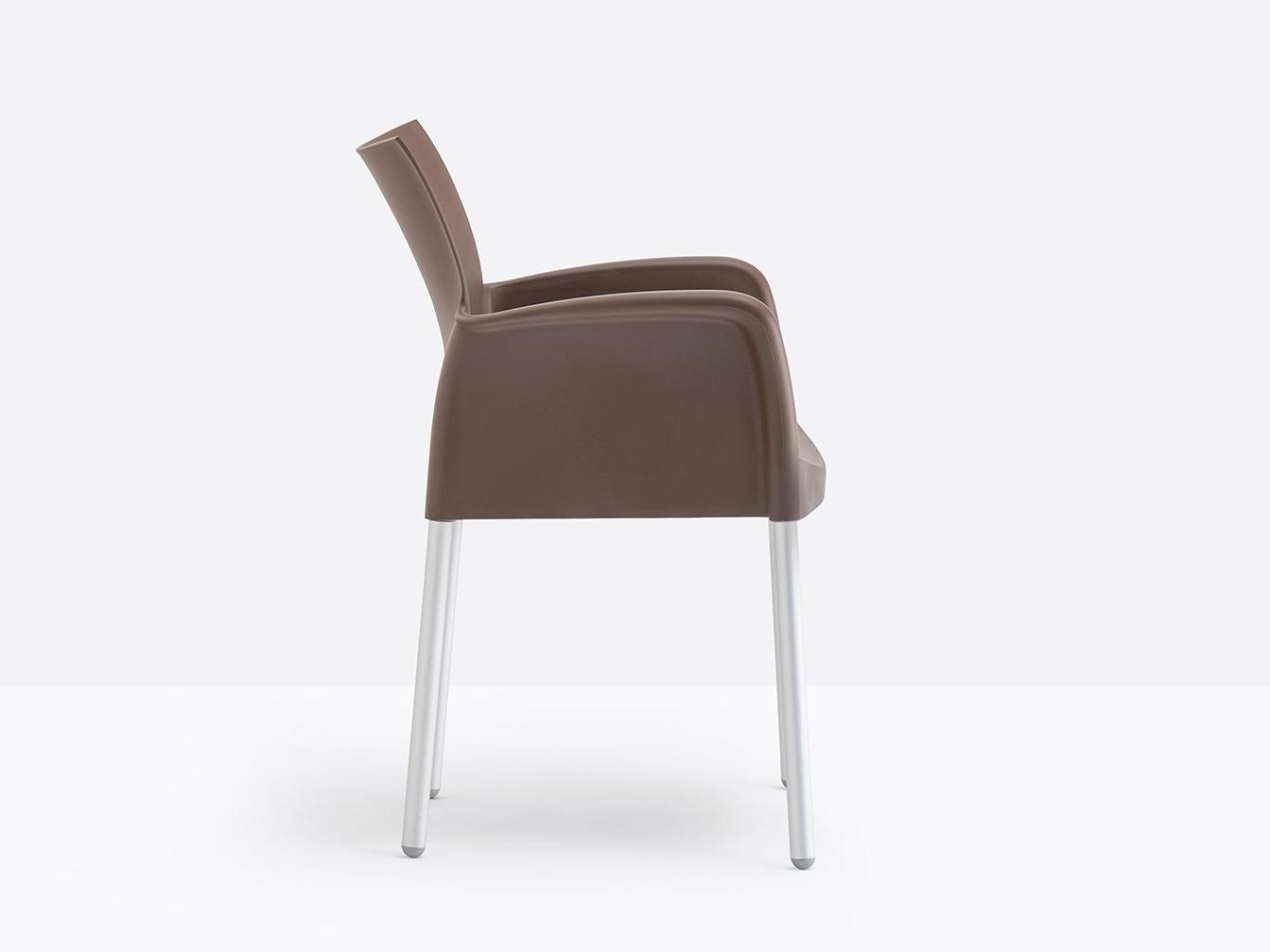 Polypropylene chair with armrests | Ice 850 by Pedrali
