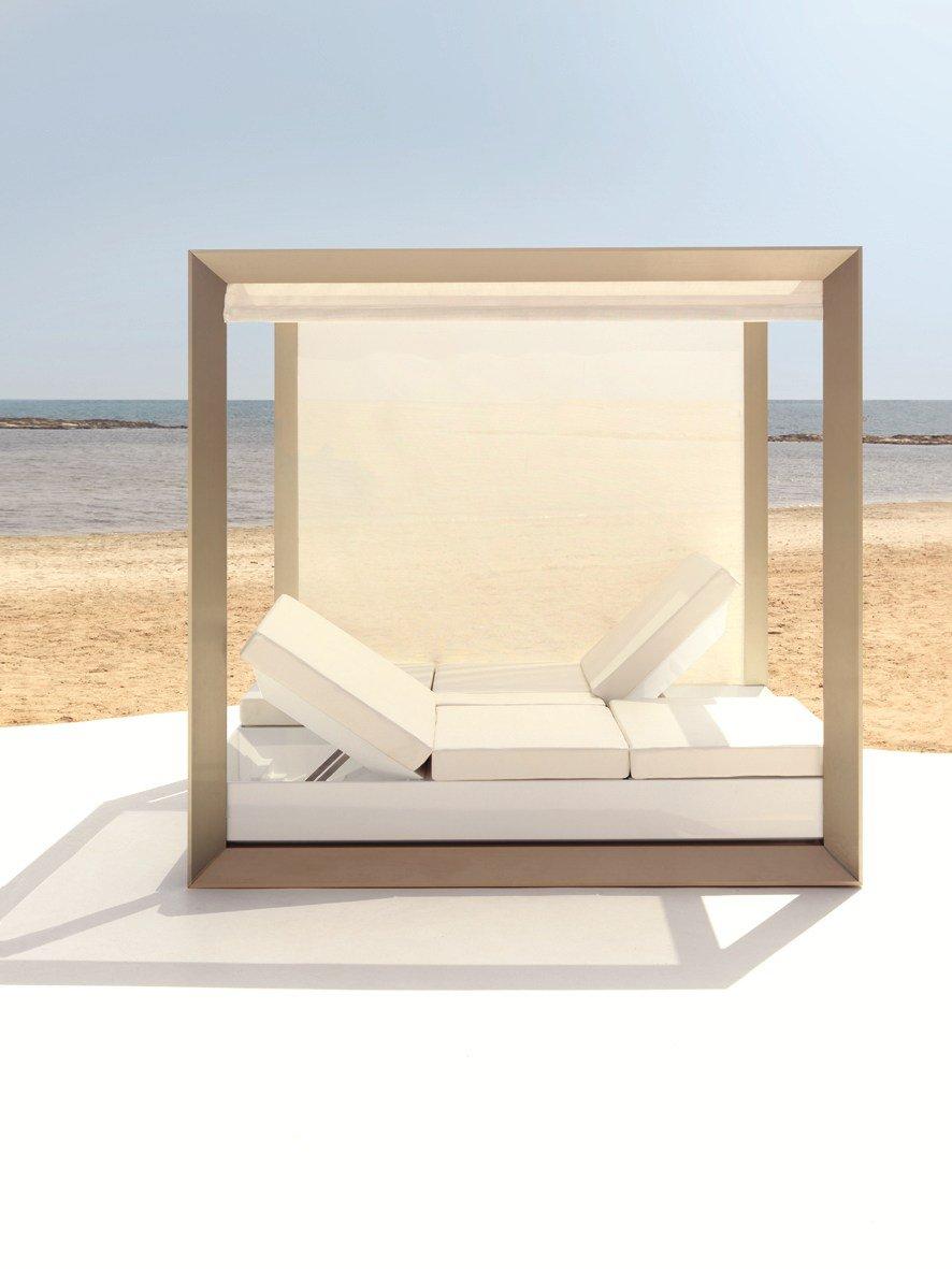 Recliner garden bed | Daybed Vela by Vondom