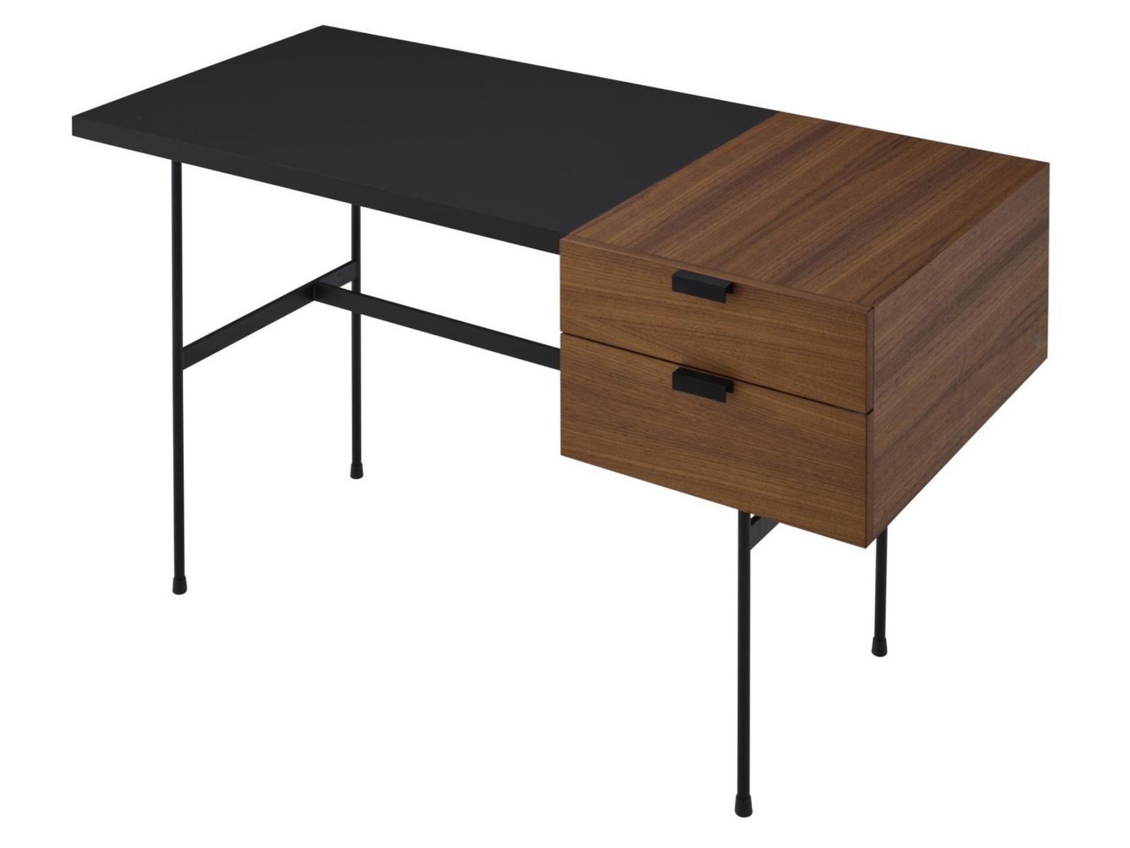 Rectangular wooden writing desk with drawers | Tanis by Ligne Roset