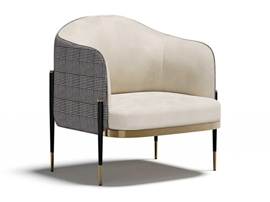 Upholstered fabric armchair with armrests | Oxford by Capital Collection