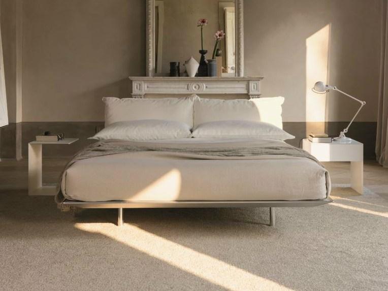 Double bed with upholstered headboard | Platz by Desiree