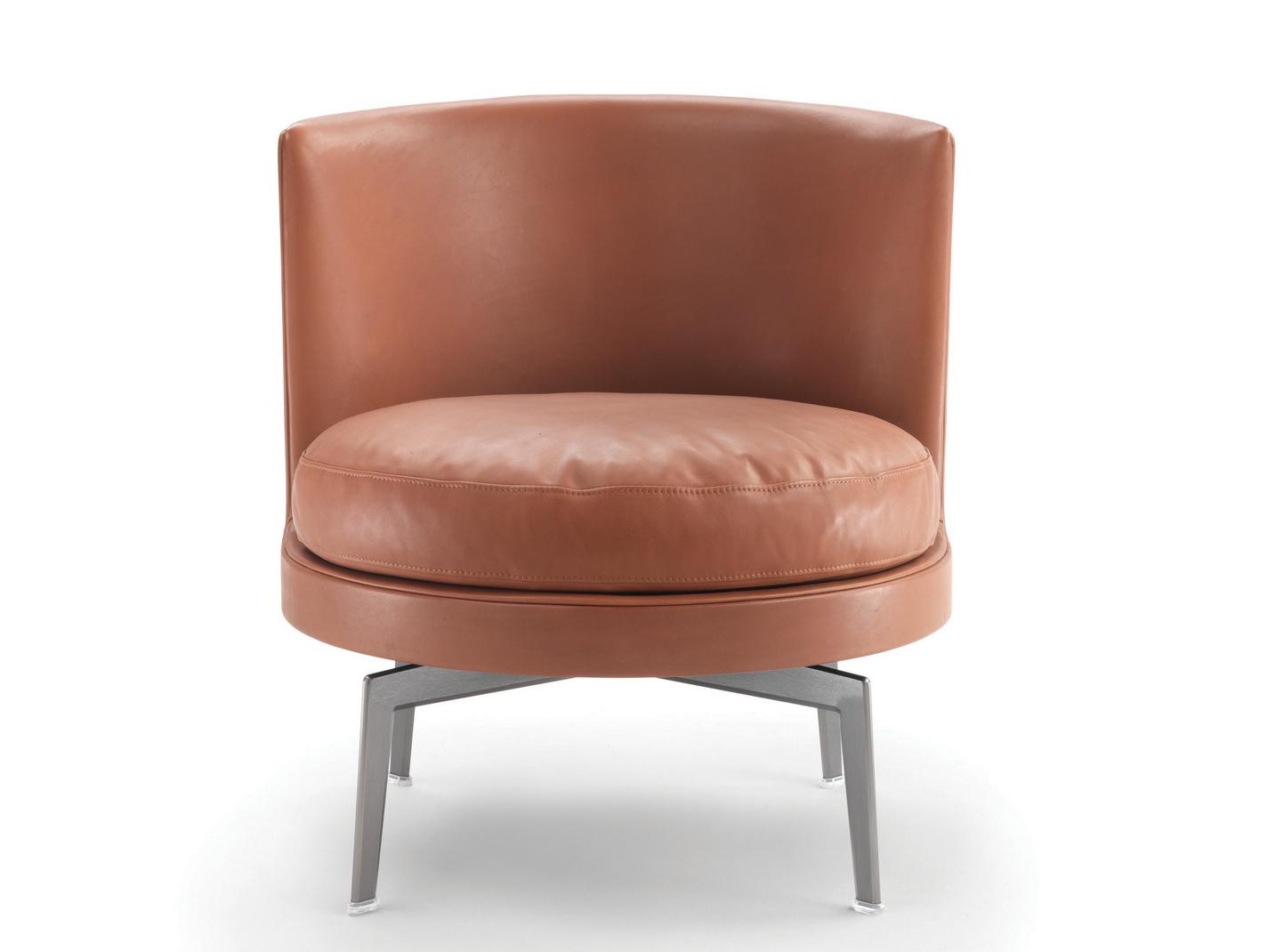 Leather easy chair | Feel Good by Flexform