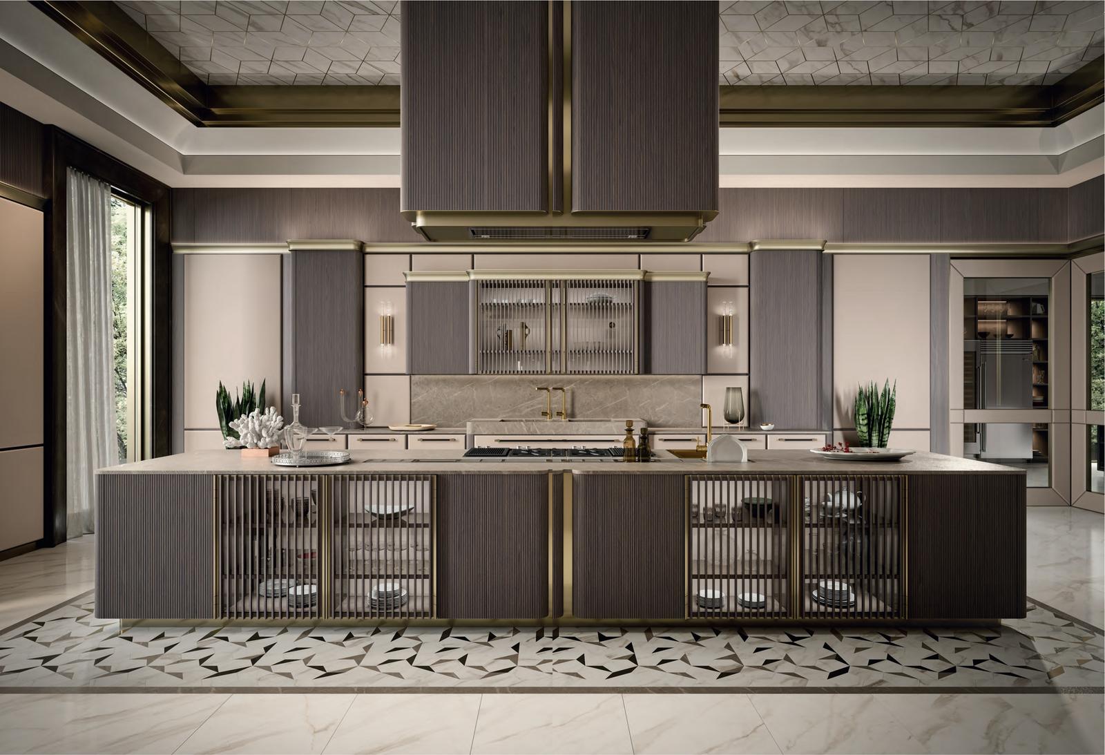 Ceramic kitchen without handles FM bottega d'Arte Chloe