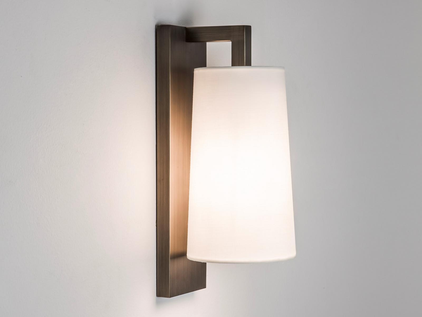 Wall lamp with steel and fabric dimmer | Lago by Astro lighting