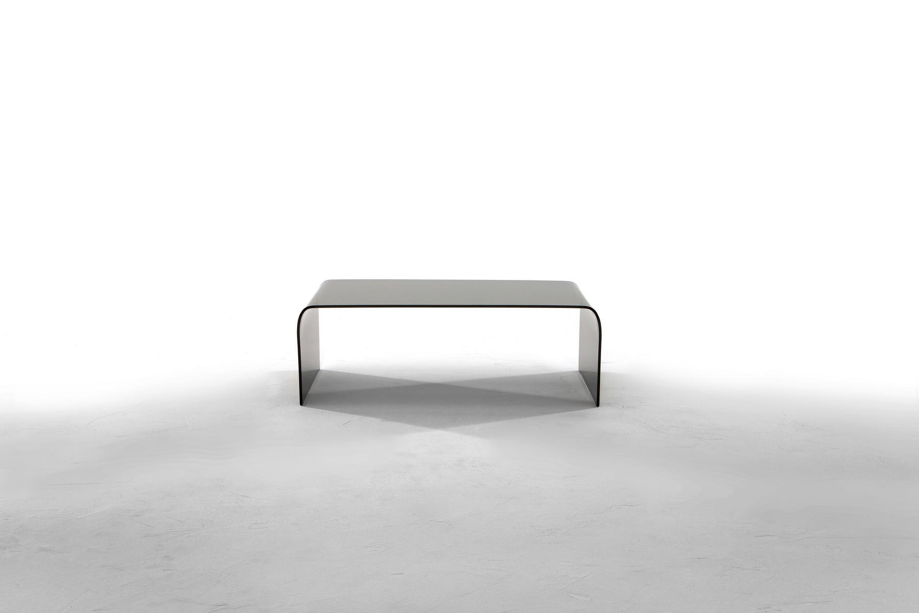 Low rectangular glass coffee table | Anemone by Tonin Casa