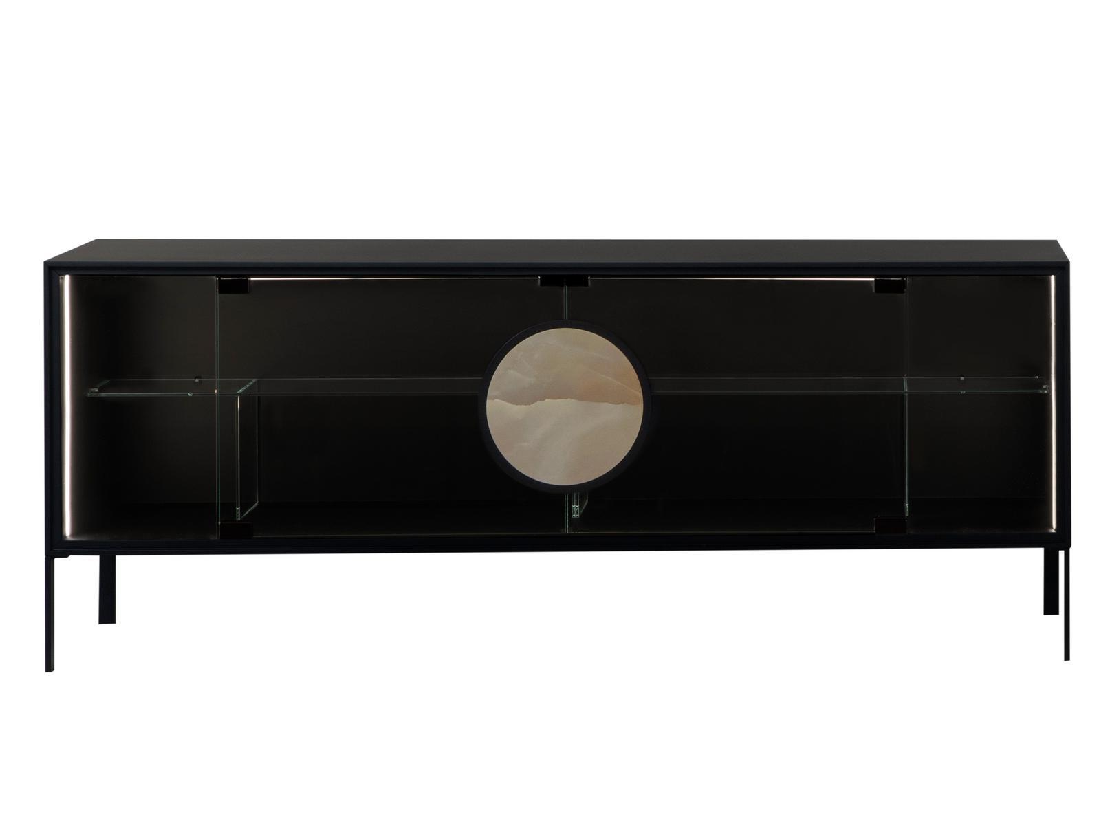 Glass sideboard with doors | Dot by Tonin Casa