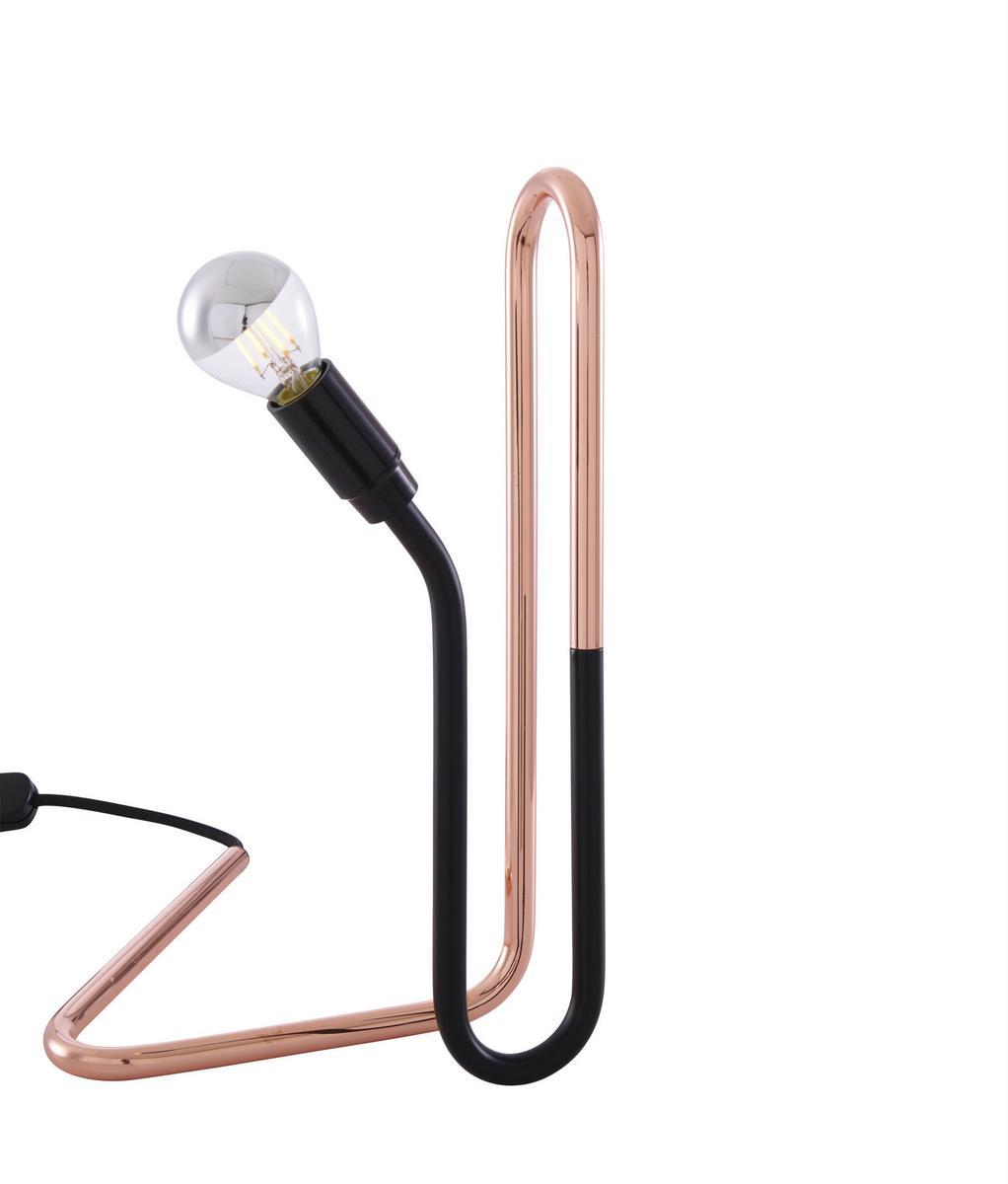 LED copper table lamp | Ondule by Ligne Roset