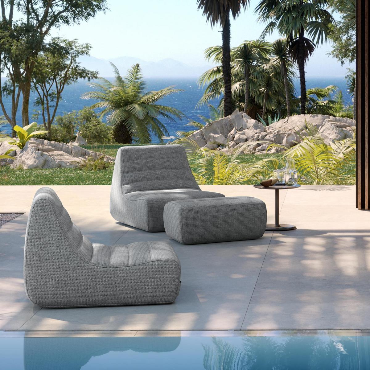 Fabric garden armchair | Saparella by Ligne Roset