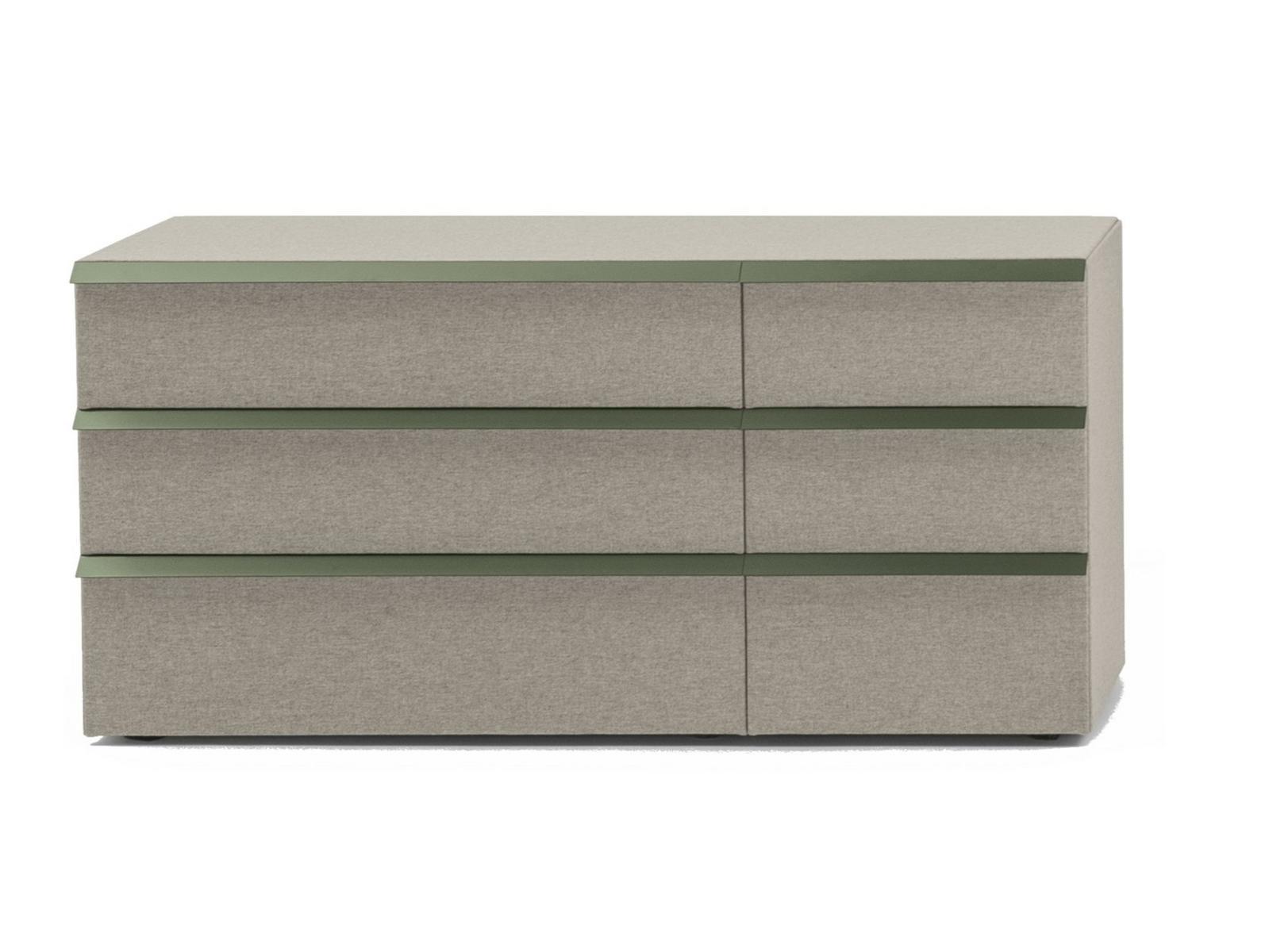 Wooden and fabric storage system | Oikos by Bolzan letti
