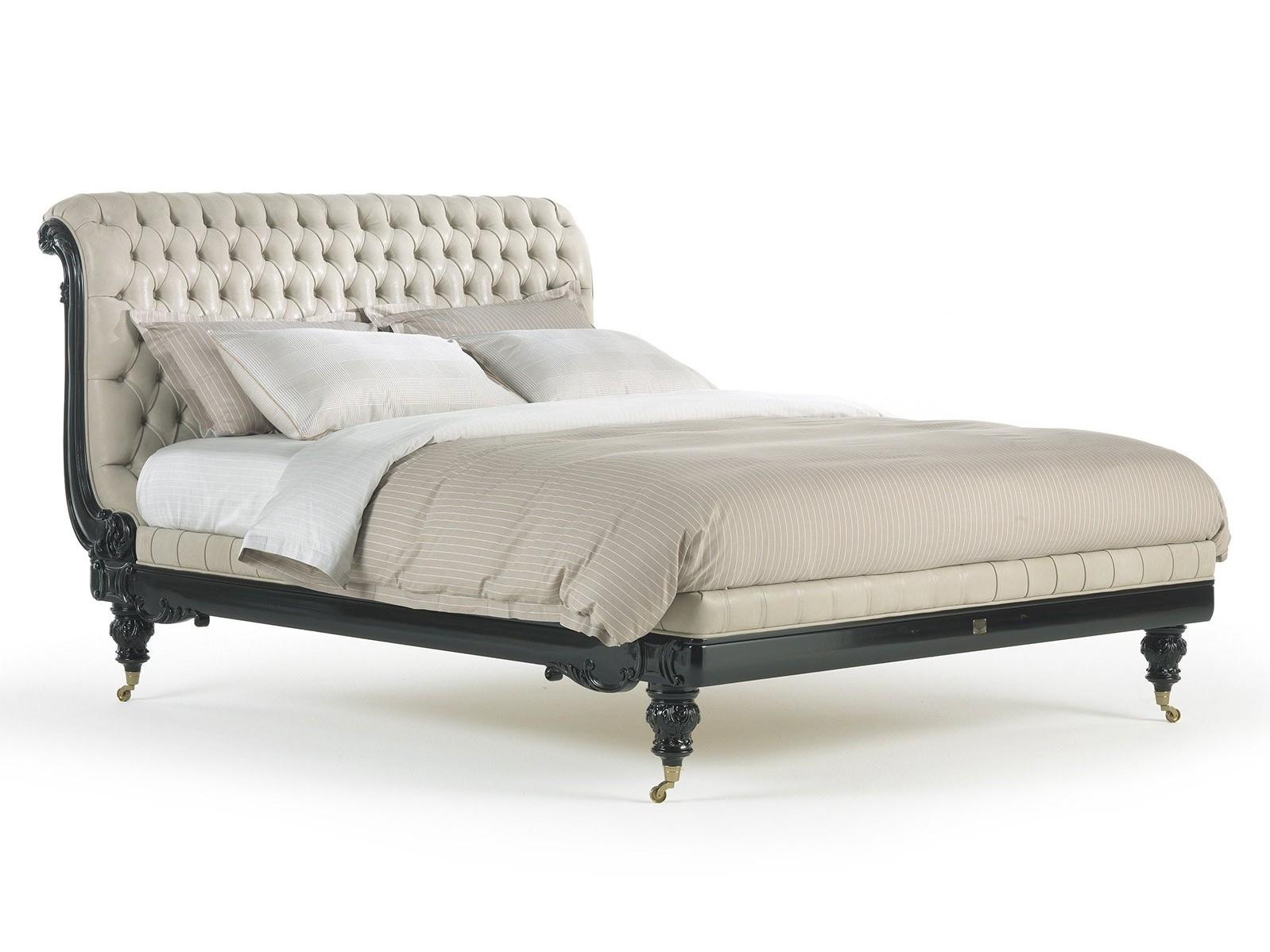 Double bed with tufted headboard | Allister by Gianfranco Ferre Home
