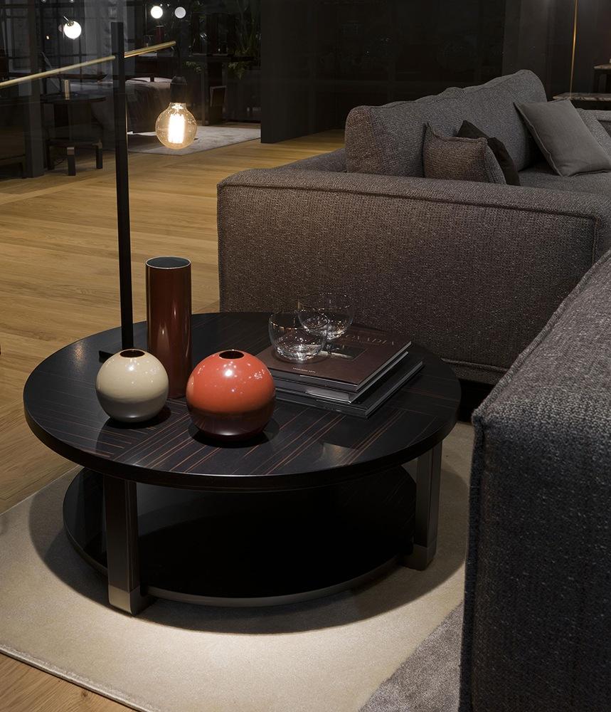 Round solid wood coffee table | Jacques by Galimberti Nino