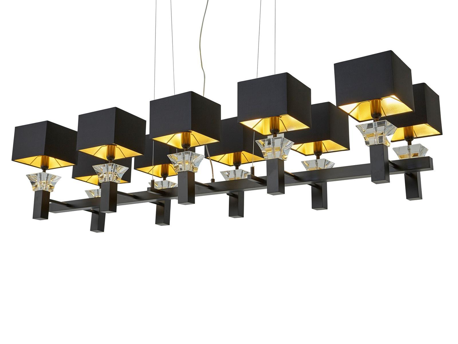 Contemporary style direct-indirect light metal pendant lamp | Side By Side H10 by Ilfari