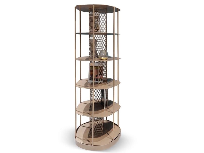 Freestanding metal bookcase | Asparagus by Corte Zari