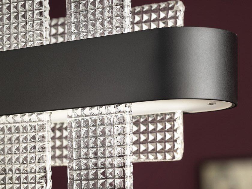 LED pendant lamp in metal and glass | Ribbon S100 by Masiero