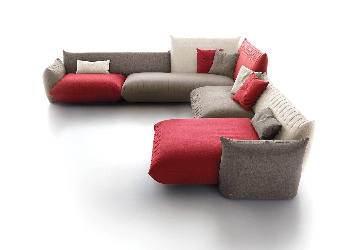 Corner fabric sofa | Bellavita by Alberta Salotti
