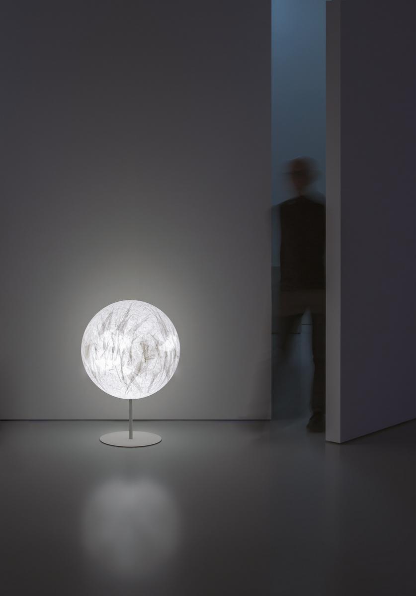 LED floor lamp with dimmer | Moon F by Davide Groppi