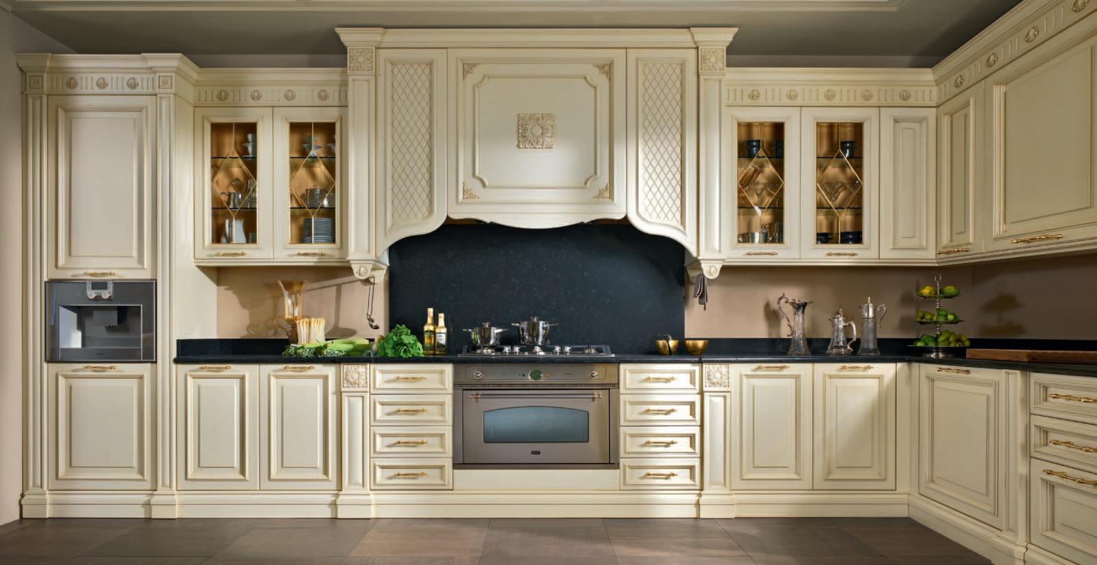 Wood kitchen with handles FM bottega d'Arte Firenze
